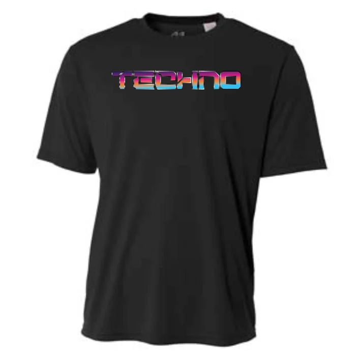 Techno Colorful Rave Dj EDM Festival Raver Cooling Performance Crew T-Shirt