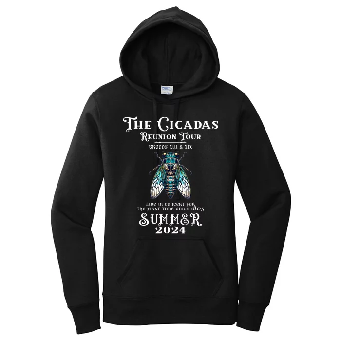 The Cicada Reunion U.S 2024 Cicada Concert Fest Lover Women's Pullover Hoodie