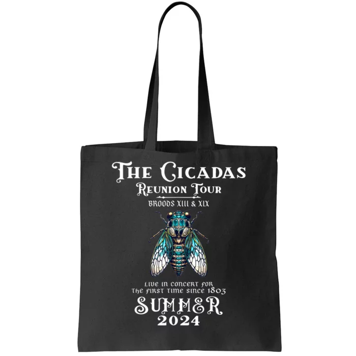 The Cicada Reunion U.S 2024 Cicada Concert Fest Lover Tote Bag