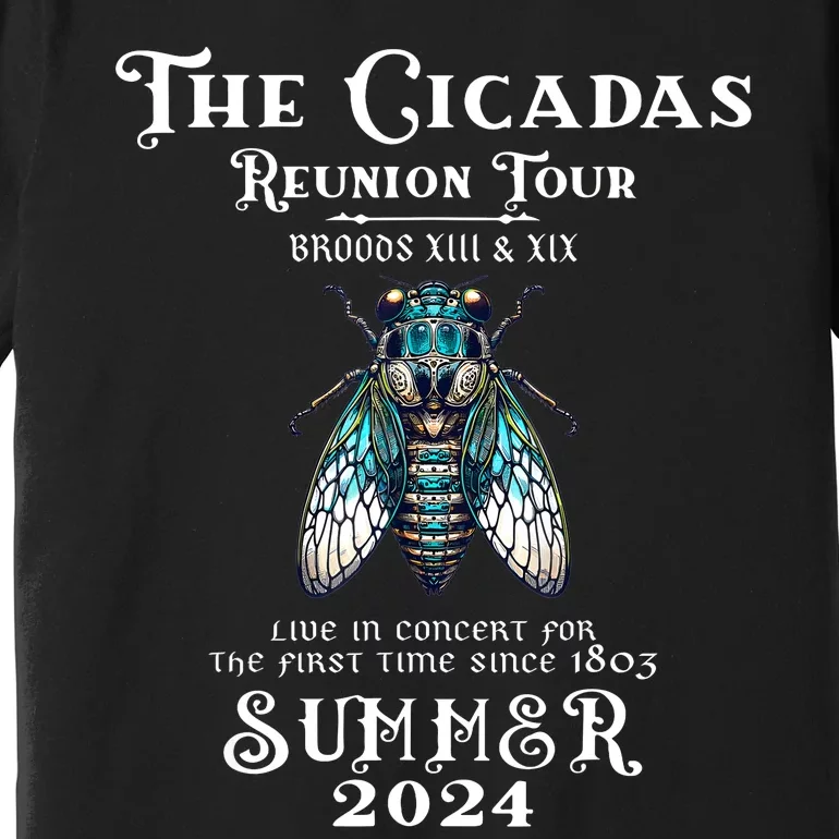 The Cicada Reunion U.S 2024 Cicada Concert Fest Lover Premium T-Shirt