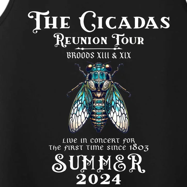 The Cicada Reunion U.S 2024 Cicada Concert Fest Lover Performance Tank