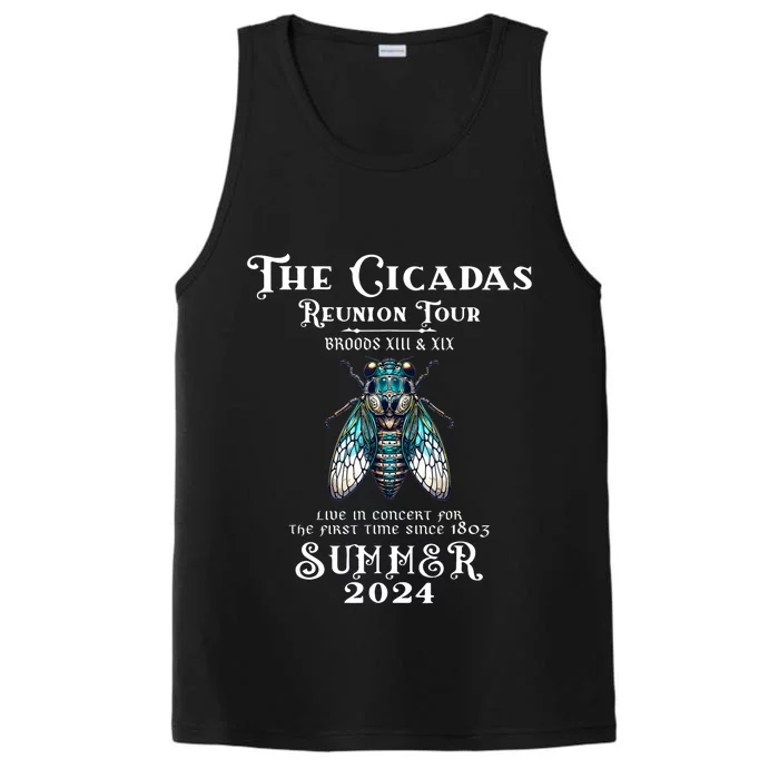 The Cicada Reunion U.S 2024 Cicada Concert Fest Lover Performance Tank