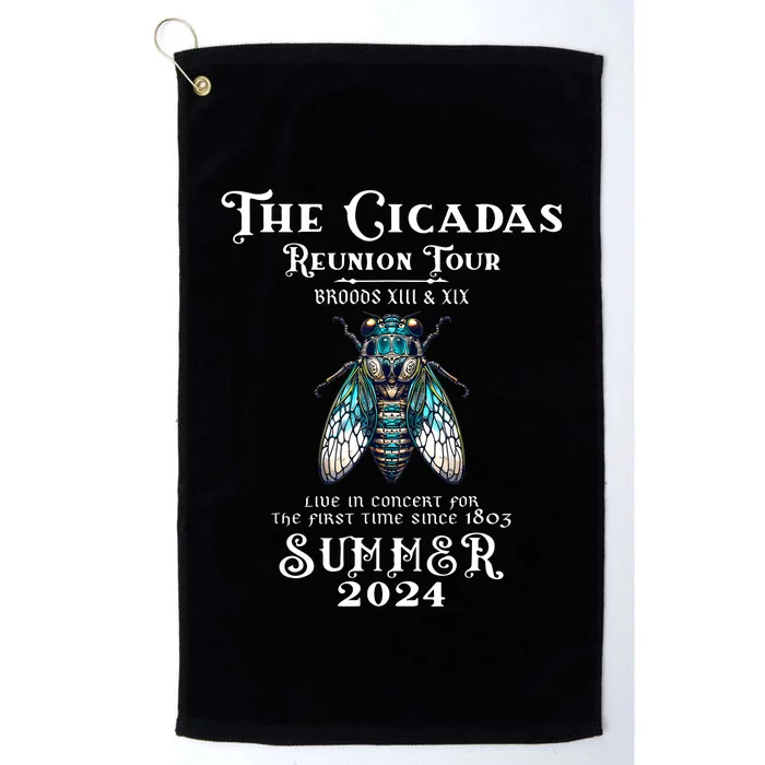 The Cicada Reunion U.S 2024 Cicada Concert Fest Lover Platinum Collection Golf Towel