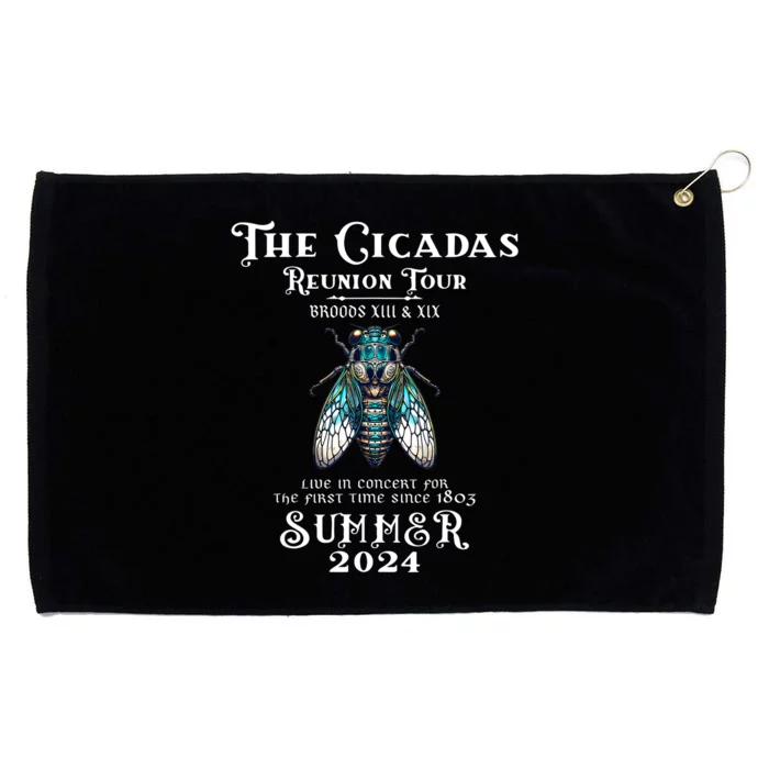 The Cicada Reunion U.S 2024 Cicada Concert Fest Lover Grommeted Golf Towel