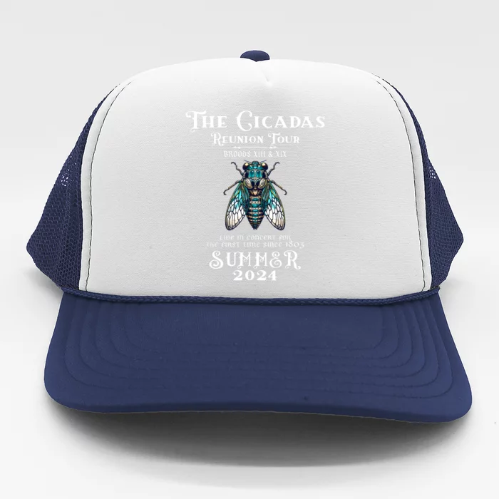 The Cicada Reunion U.S 2024 Cicada Concert Fest Lover Trucker Hat