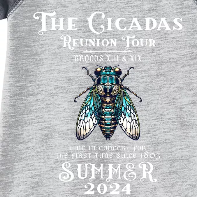 The Cicada Reunion U.S 2024 Cicada Concert Fest Lover Infant Baby Jersey Bodysuit