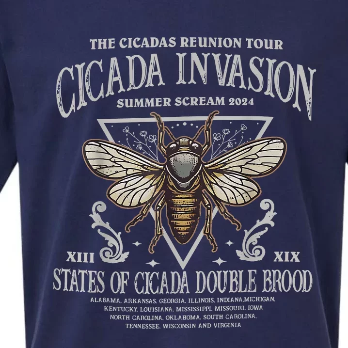 The Cicadas Reunion Cicadas Invasion Summer Scream 2024 Sueded Cloud Jersey T-Shirt