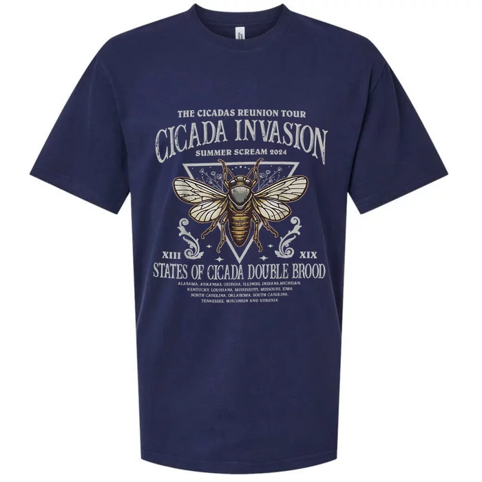 The Cicadas Reunion Cicadas Invasion Summer Scream 2024 Sueded Cloud Jersey T-Shirt