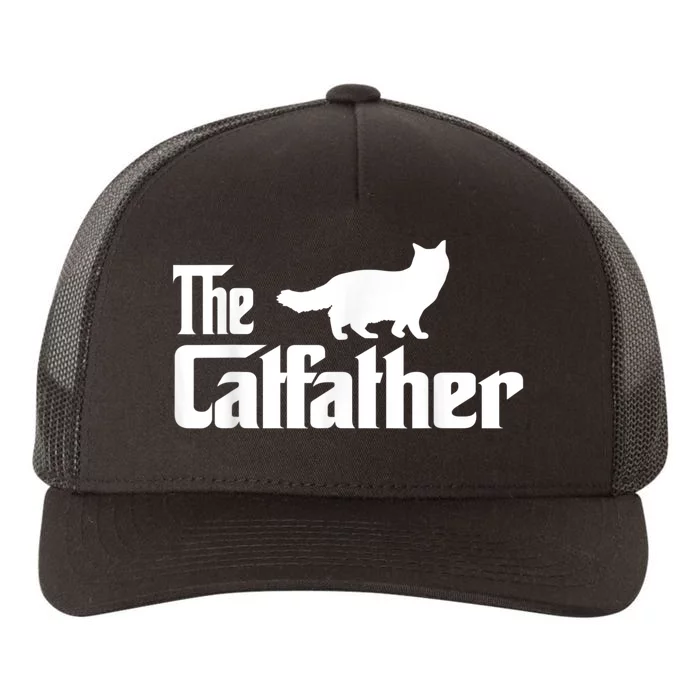 The Catfather Ragdoll Cat Lover Funny Father Cat Dad Yupoong Adult 5-Panel Trucker Hat