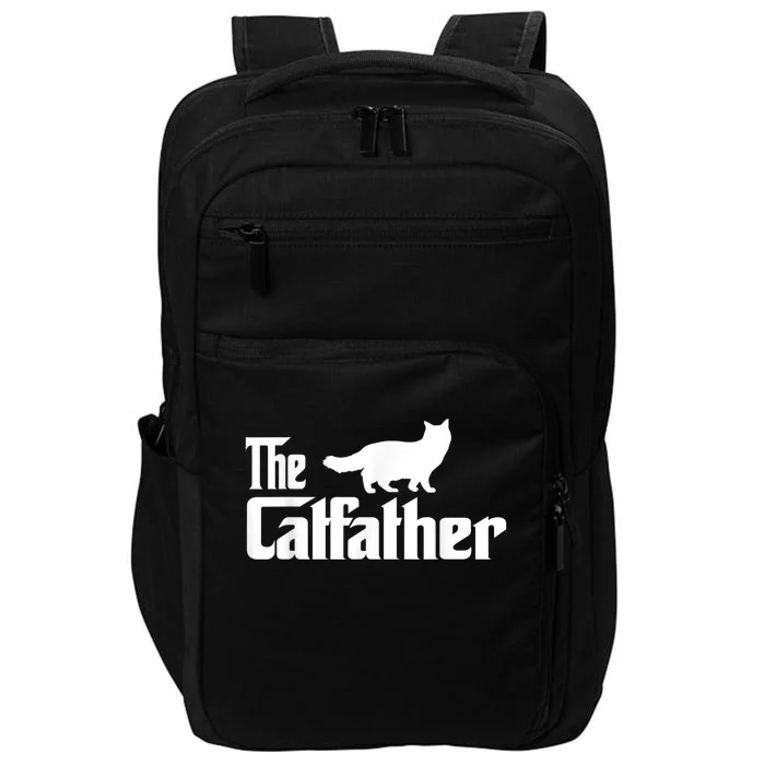 The Catfather Ragdoll Cat Lover Funny Father Cat Dad Impact Tech Backpack