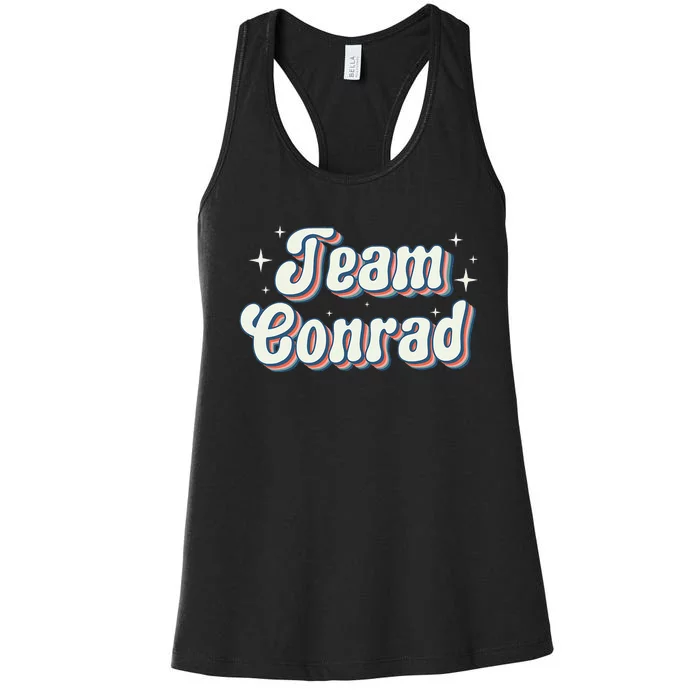 Team Conrad Retro Groovy Women's Racerback Tank