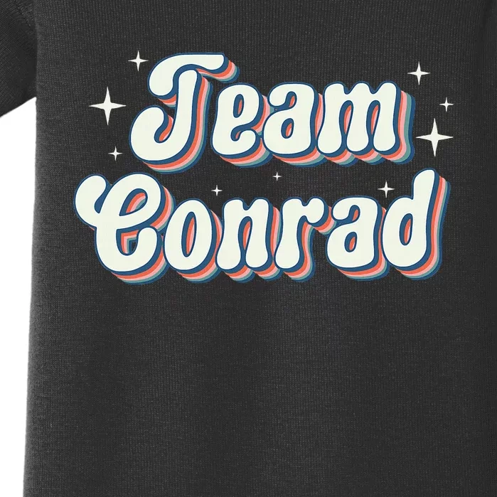 Team Conrad Retro Groovy Baby Bodysuit