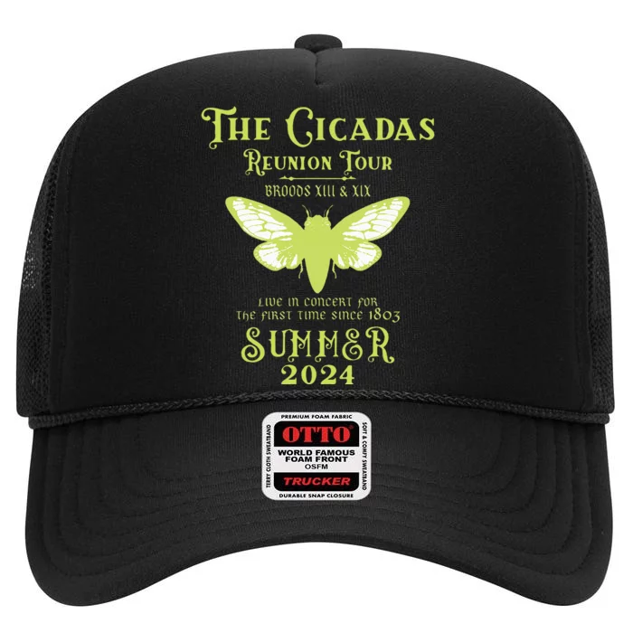 The Cicada Reunion U.S 2024 Cicada Concert High Crown Mesh Trucker Hat