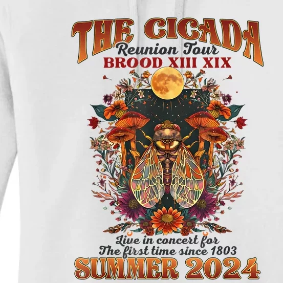 The Cicada Reunion 2024 Cicada Concert Women's Pullover Hoodie