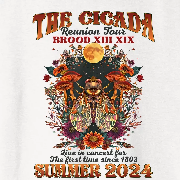 The Cicada Reunion 2024 Cicada Concert Women's Crop Top Tee