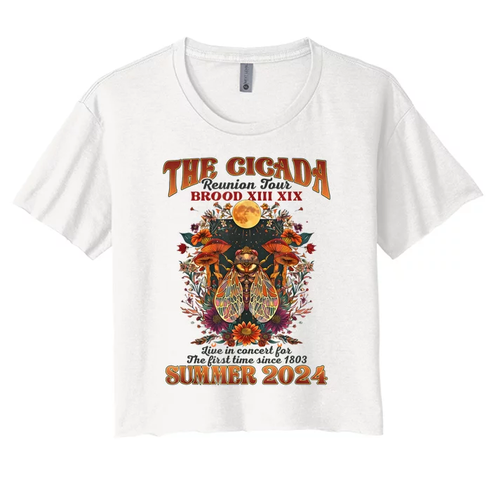 The Cicada Reunion 2024 Cicada Concert Women's Crop Top Tee