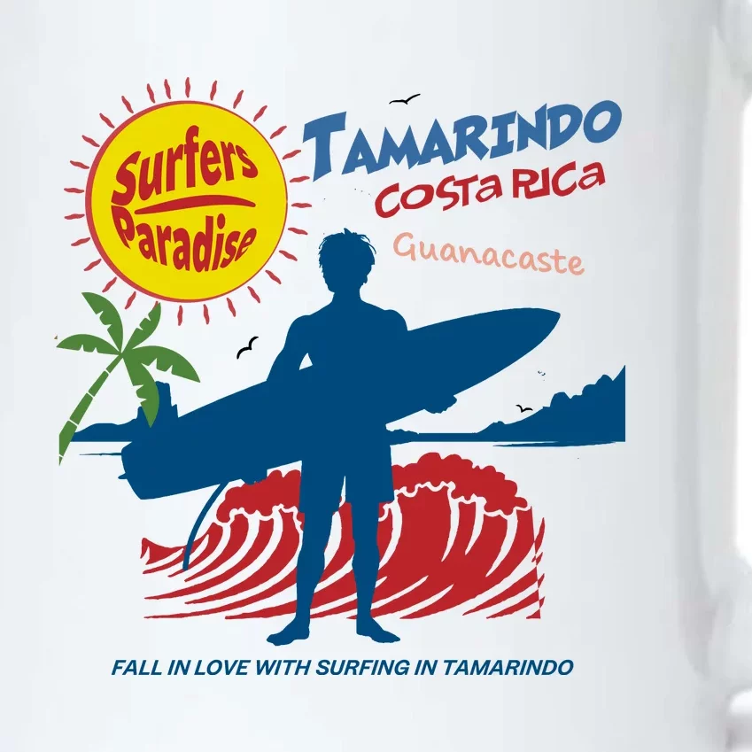 Tamarindo Costa Rica Surfer Black Color Changing Mug