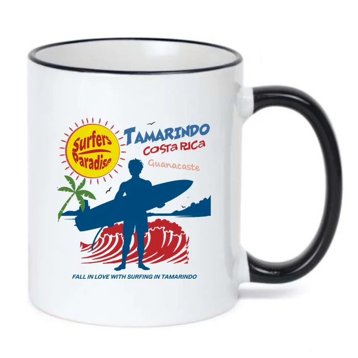 Tamarindo Costa Rica Surfer Black Color Changing Mug