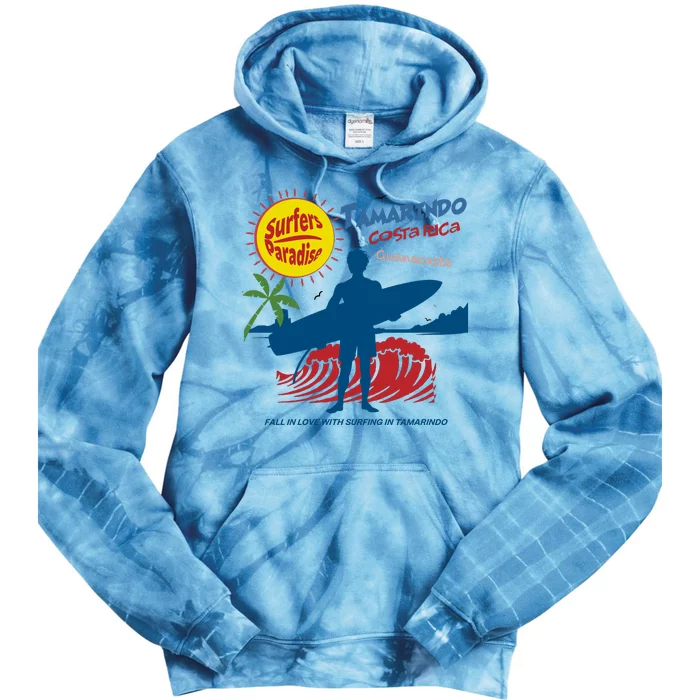 Tamarindo Costa Rica Surfer Tie Dye Hoodie