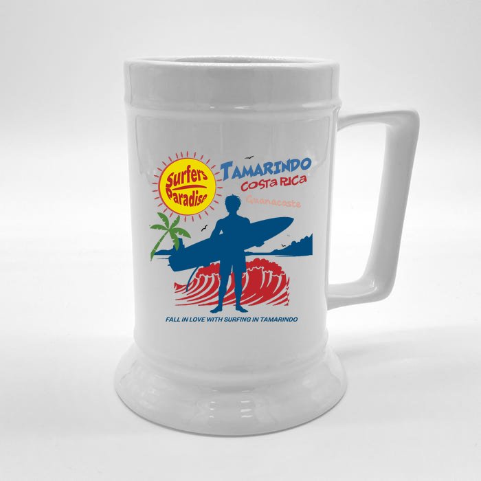 Tamarindo Costa Rica Surfer Front & Back Beer Stein