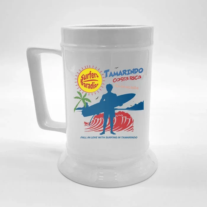 Tamarindo Costa Rica Surfer Front & Back Beer Stein