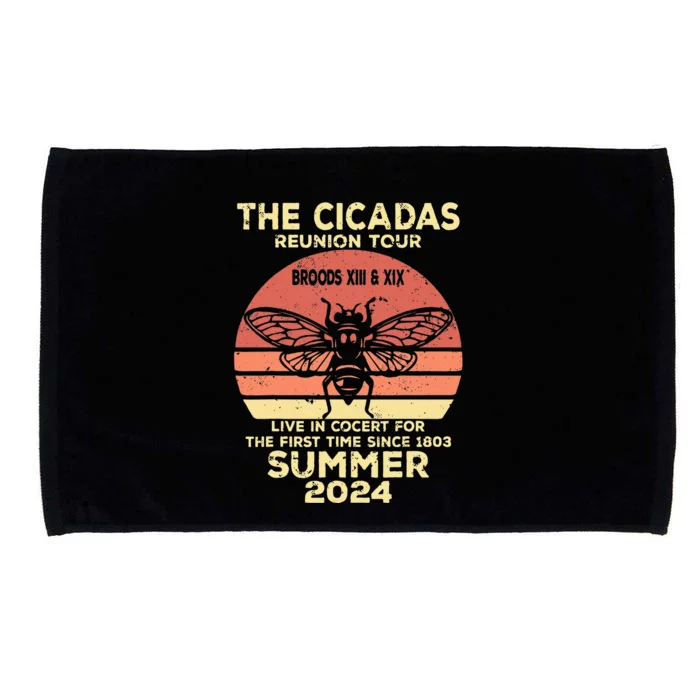 The Cicada Reunion 2024 Cicada Concert Fest Lover Microfiber Hand Towel