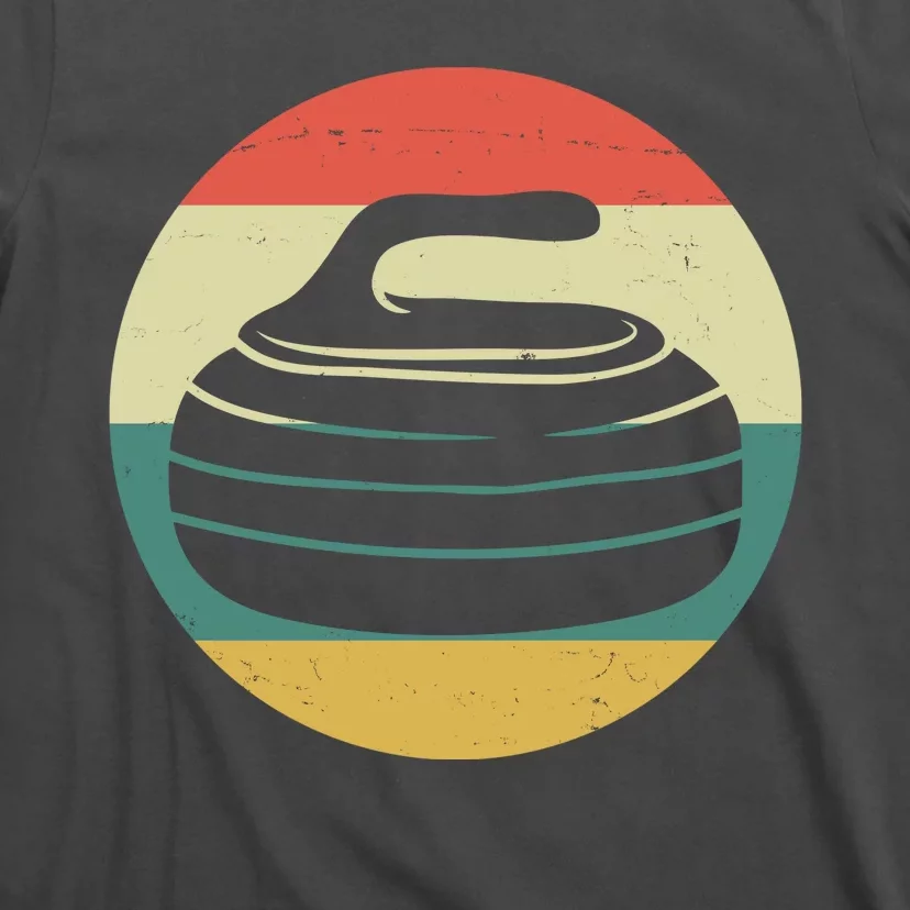 Team Curling Retro Sunset Sport T-Shirt