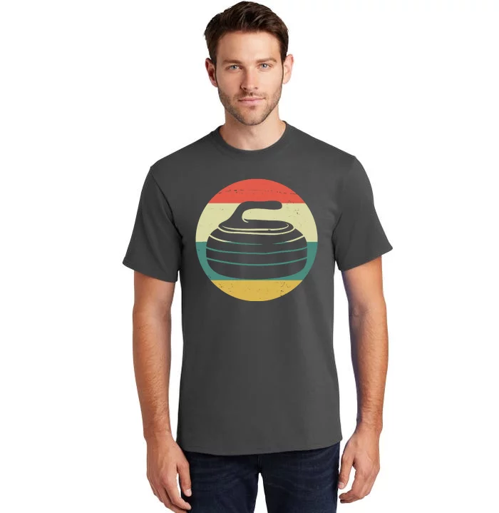 Team Curling Retro Sunset Sport Tall T-Shirt