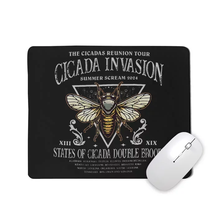 The Cicadas Reunion Cicada Nature Lover Summer 2024 Mousepad