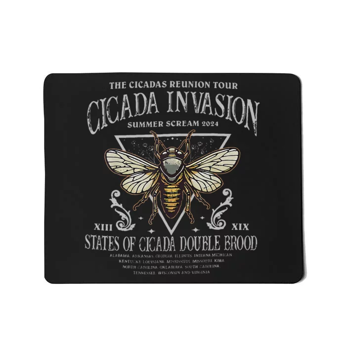 The Cicadas Reunion Cicada Nature Lover Summer 2024 Mousepad