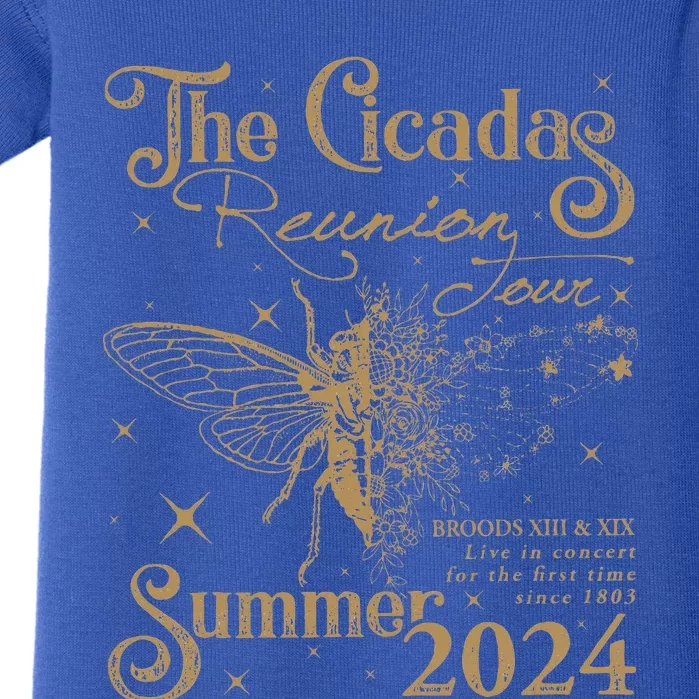 The Cicada Reunion U.S 2024 Cicadas Concert Fest Baby Bodysuit