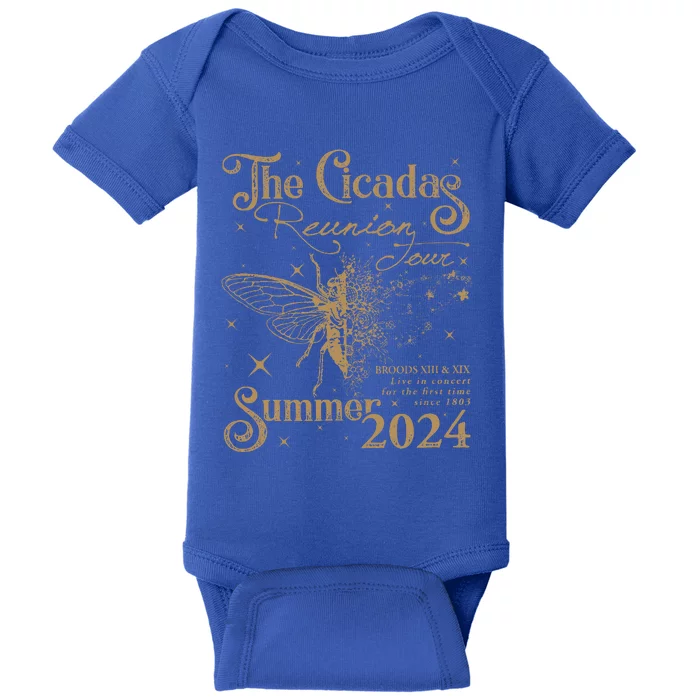 The Cicada Reunion U.S 2024 Cicadas Concert Fest Baby Bodysuit