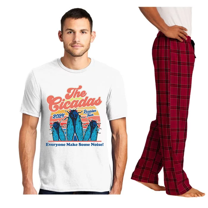 The Cicadas Reunion Retro Beach Concert Design Pajama Set