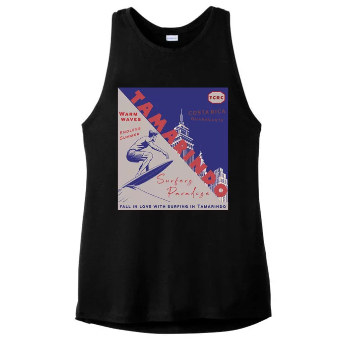 Tamarindo Costa Rica Surf Spots. Ladies Tri-Blend Wicking Tank