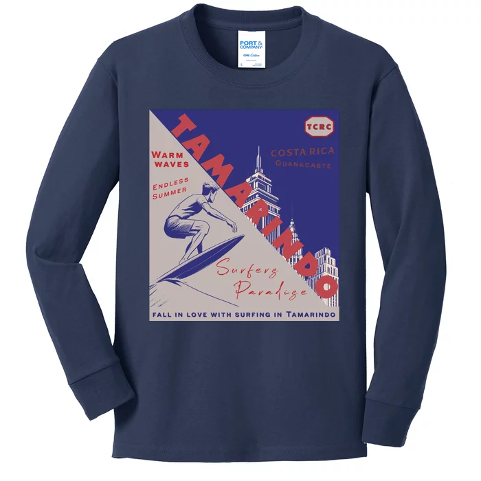 Tamarindo Costa Rica Surf Spots. Kids Long Sleeve Shirt