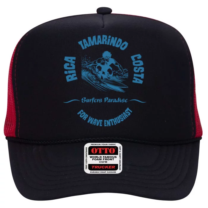 Tamarindo Costa Rica High Crown Mesh Trucker Hat