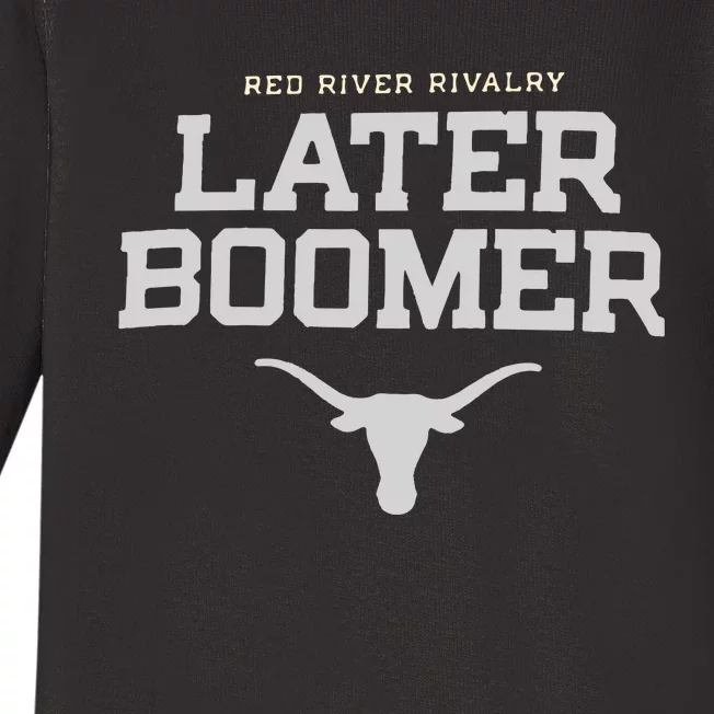 Texas Champion Red River Rivalry Slogan Baby Long Sleeve Bodysuit