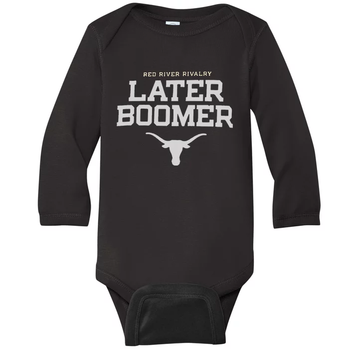 Texas Champion Red River Rivalry Slogan Baby Long Sleeve Bodysuit