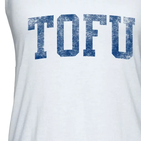 Tofu College – Retro Soy Boy Funny Vegan Ladies Essential Flowy Tank