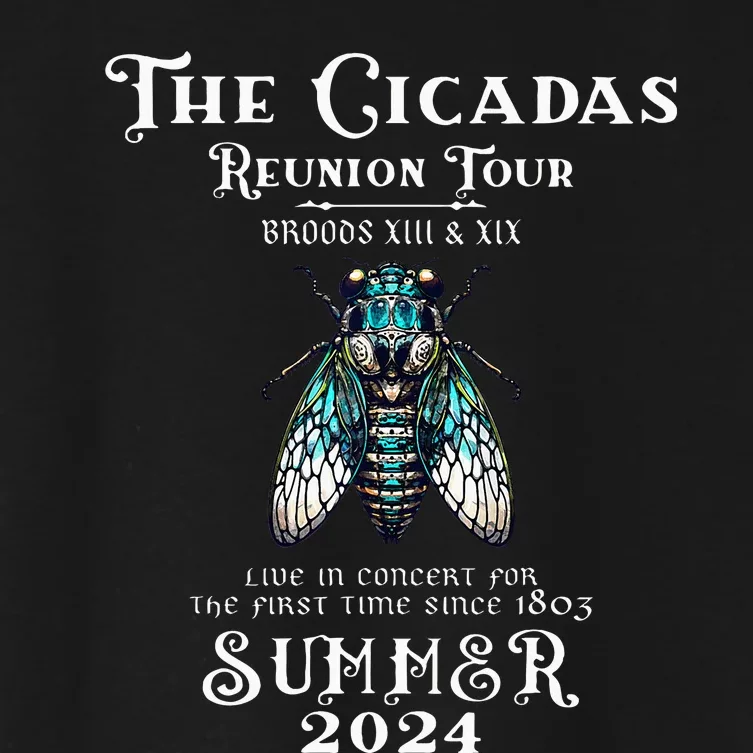 The Cicada Reunion U.S 2024 Cicada Concert Women's Crop Top Tee