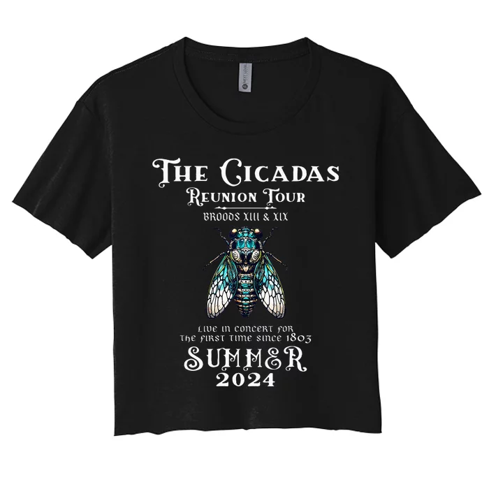 The Cicada Reunion U.S 2024 Cicada Concert Women's Crop Top Tee