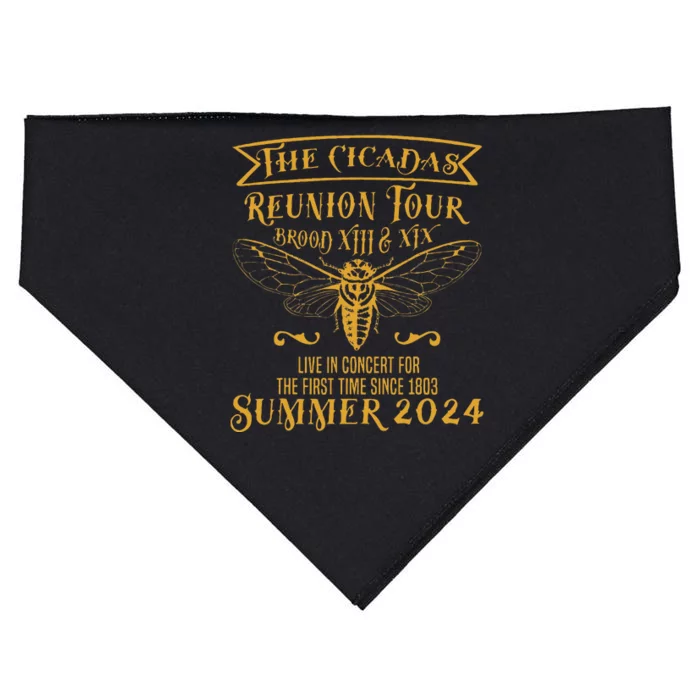 The Cicada Reunion 2024 Brood Xiii Xix USA-Made Doggie Bandana