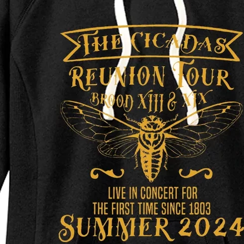 The Cicada Reunion 2024 Brood Xiii Xix Women's Fleece Hoodie