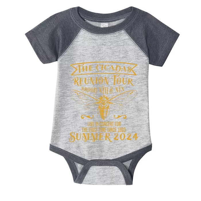 The Cicada Reunion 2024 Brood Xiii Xix Infant Baby Jersey Bodysuit