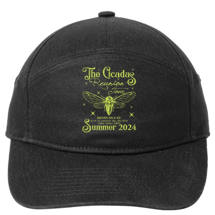 The Cicadas Reunion Summer 2024 Cicada Nature Lover 7-Panel Snapback Hat