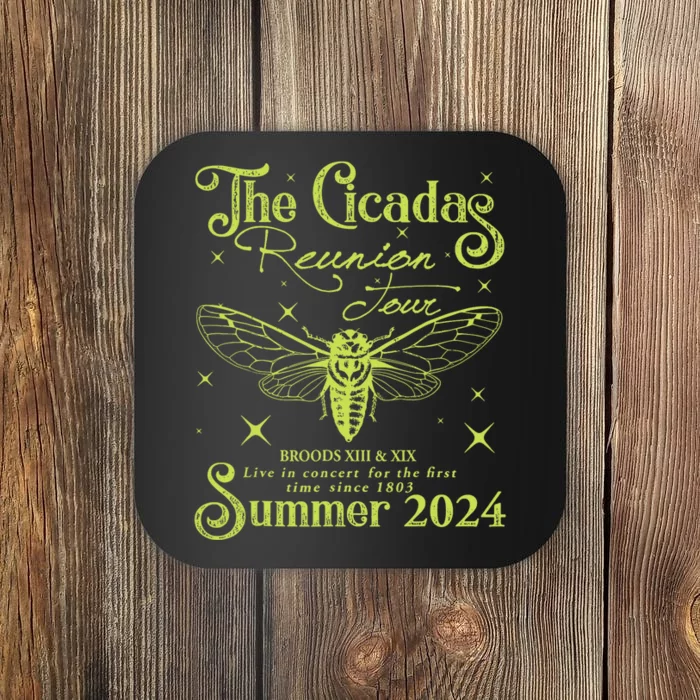 The Cicadas Reunion Summer 2024 Cicada Nature Lover Coaster