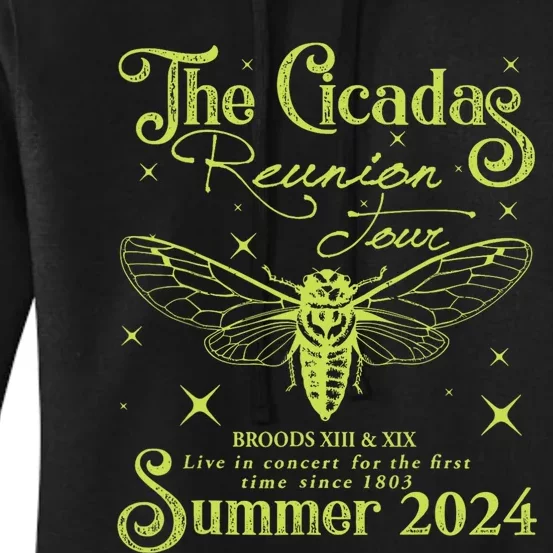 The Cicadas Reunion Summer 2024 Cicada Nature Lover Women's Pullover Hoodie