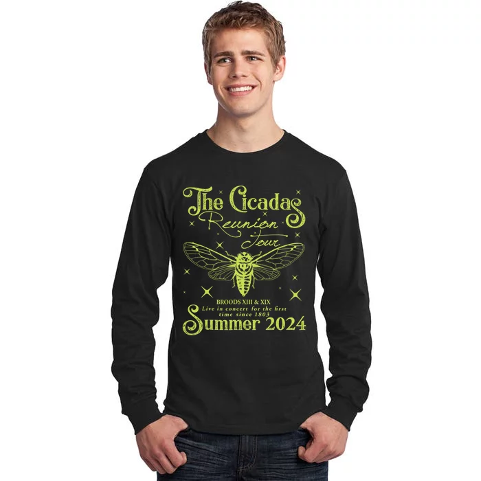 The Cicadas Reunion Summer 2024 Cicada Nature Lover Tall Long Sleeve T-Shirt