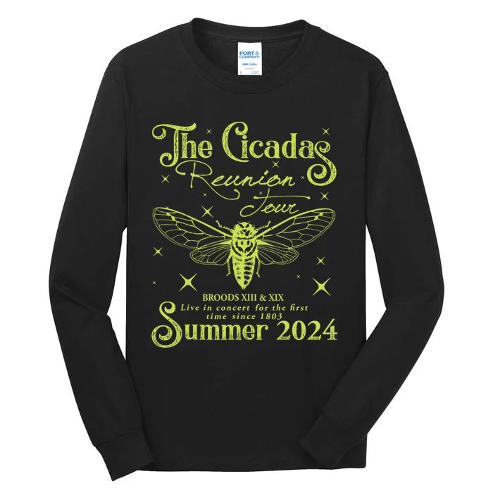 The Cicadas Reunion Summer 2024 Cicada Nature Lover Tall Long Sleeve T-Shirt