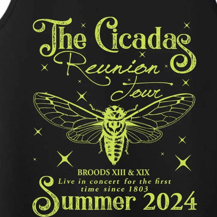 The Cicadas Reunion Summer 2024 Cicada Nature Lover Performance Tank